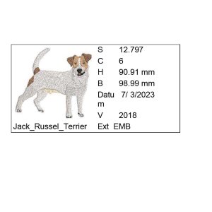 Stickdatei Jack Russel Terrier
