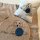 Stickdatei kleiner Labrador Retriever Welpe mit Ball Applikation oder Strichzeichnung