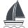Stickdatei Maritime Symbole Mini 5er Set Leuchtturm, Anker, Segelboot, Steuerrad, Windrose